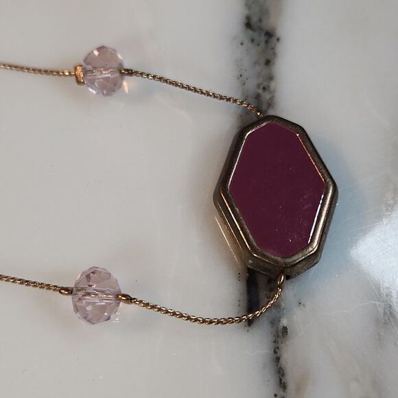 new directions Jewelry - NWT Purple & Gold Long Layering Necklace